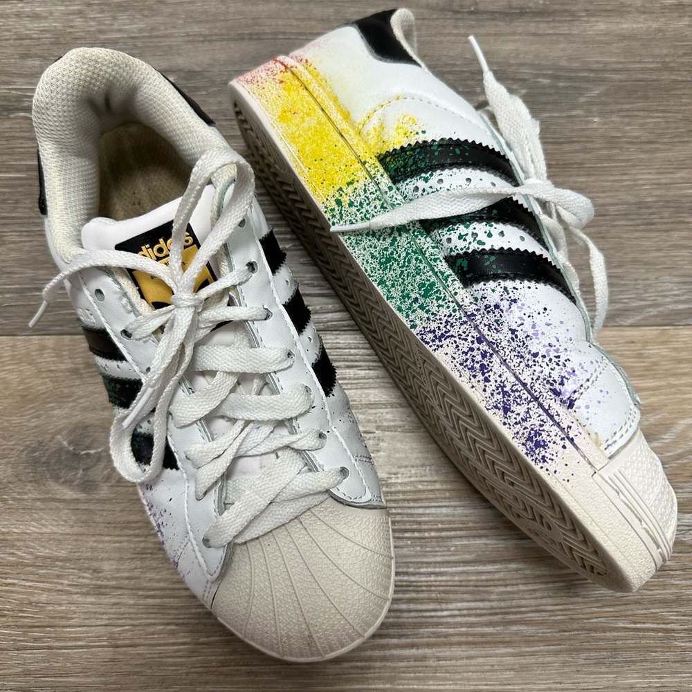 Adidas Superstar Limited Edition Pride Paint Splatter Sneakers